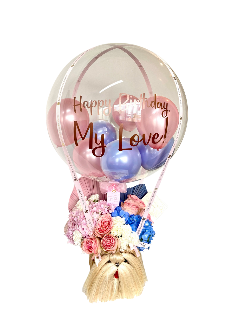 "Lovely" Jumbo HotAir Balloon Balloons & Blooms