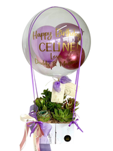 Load image into Gallery viewer, "Celine" | Mini Hot Air Balloon - Succulents