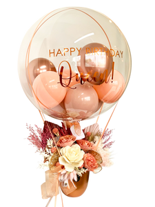 "Queen" | Mini Hot Air Balloon - Dried Flowers