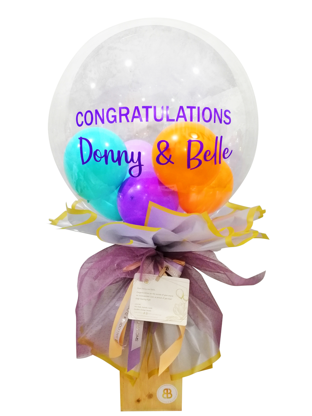 “Belle” | Jumbo Balloon Bouquet